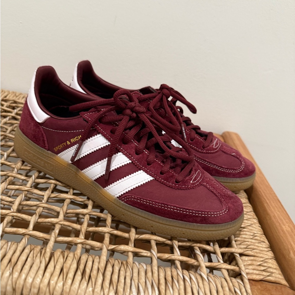 Adidas Red and White Sneakers Classic Design